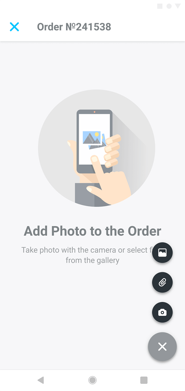 Zrób zdjęcia lub wybierz pliki z galerii
