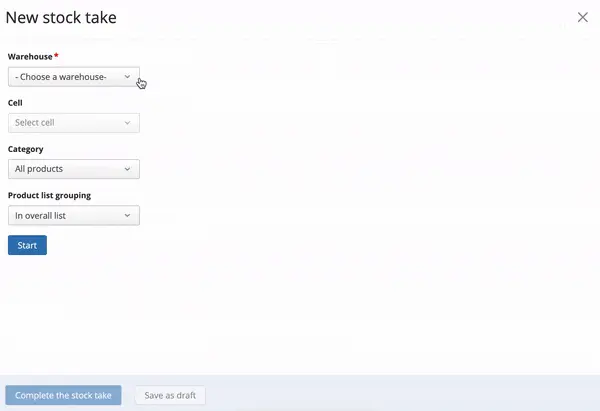 Select the general list option