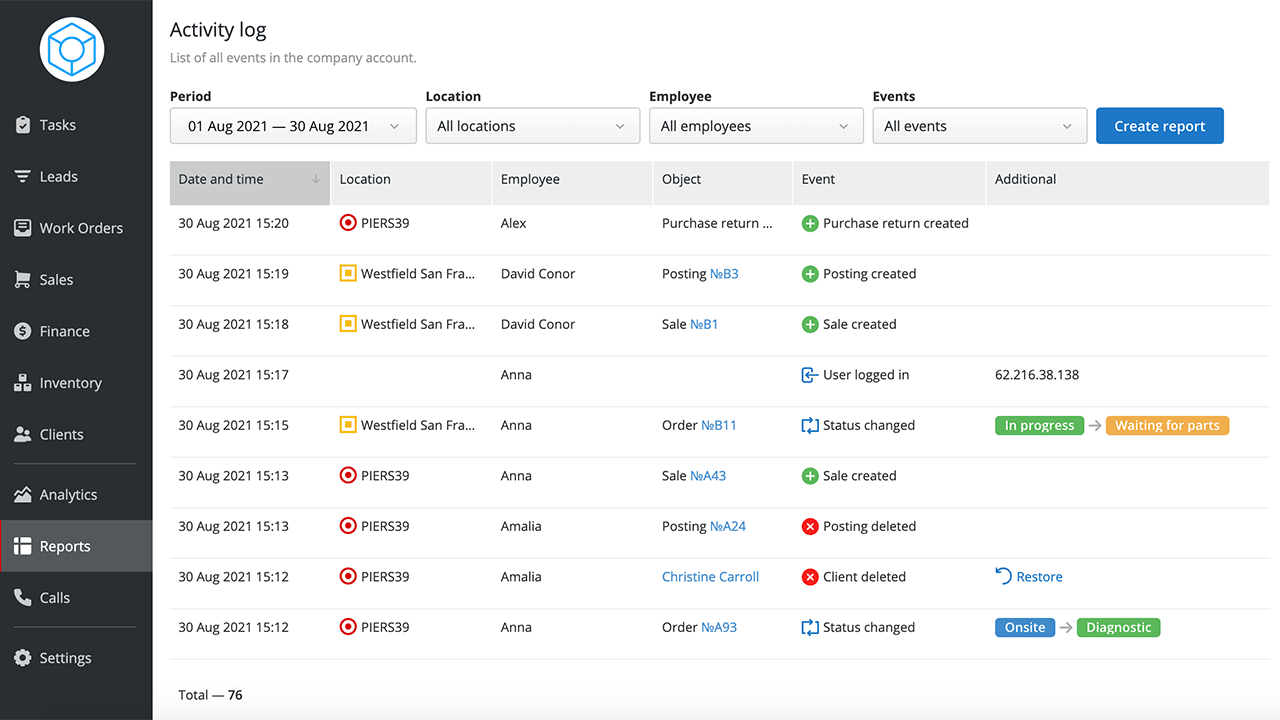 Logging in to EmployeeTrack Management