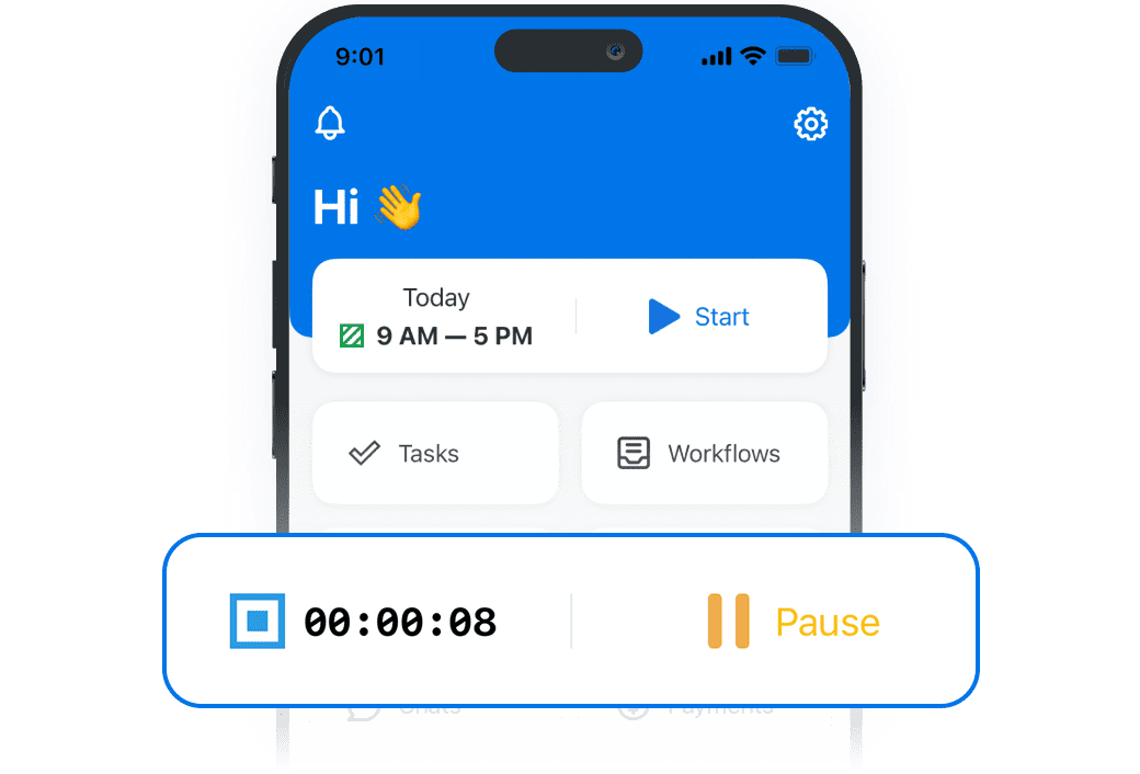 Sistema flexible de fichaje de entrada y salida para equipos de peque&ntilde;as empresas