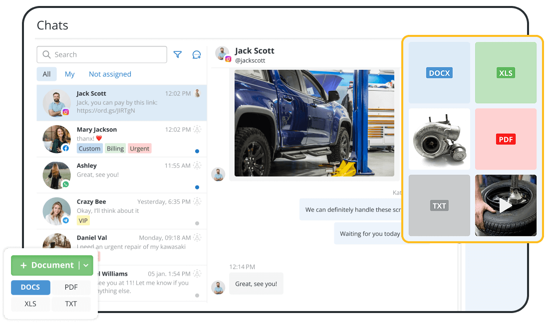Auto Service CRM and Automated Communication for Customer Retention