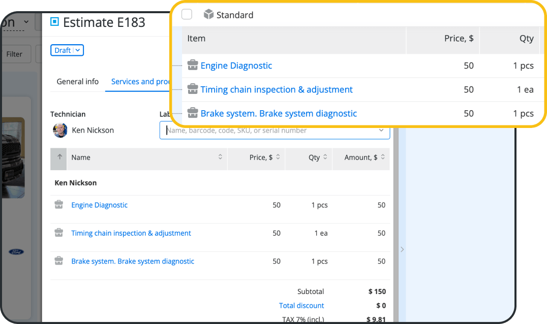 Combinaciones de servicios atractivas