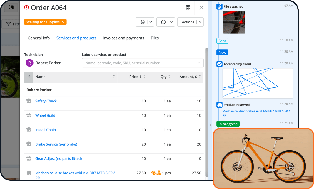 Replace Paper Tags with Bike Repair Shop Software