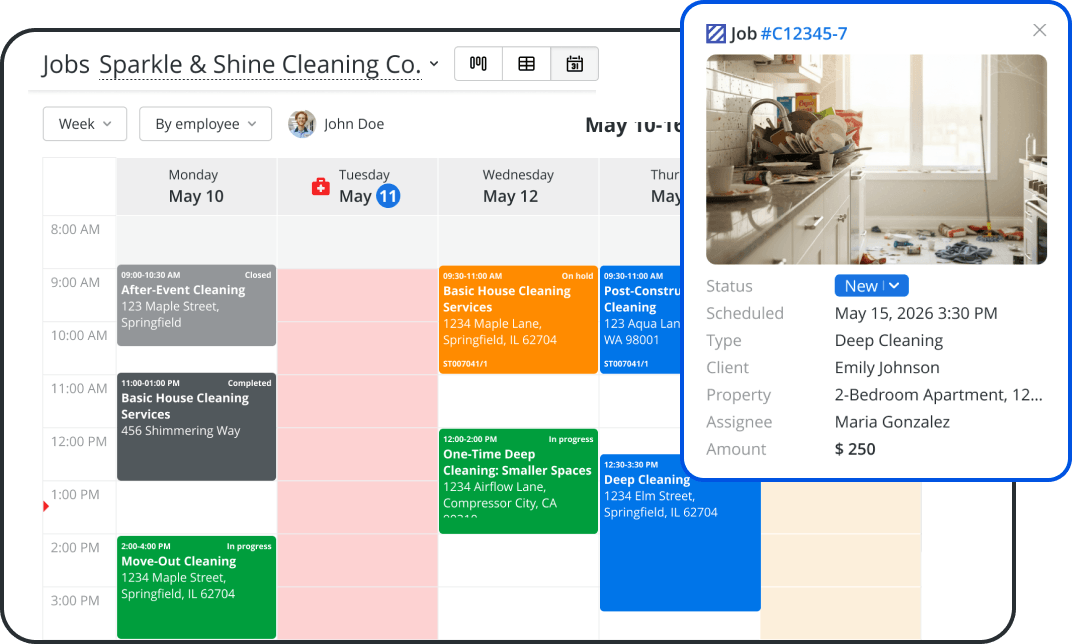 Coordina a los limpiadores con un software de planificaci&oacute;n para empresas de limpieza