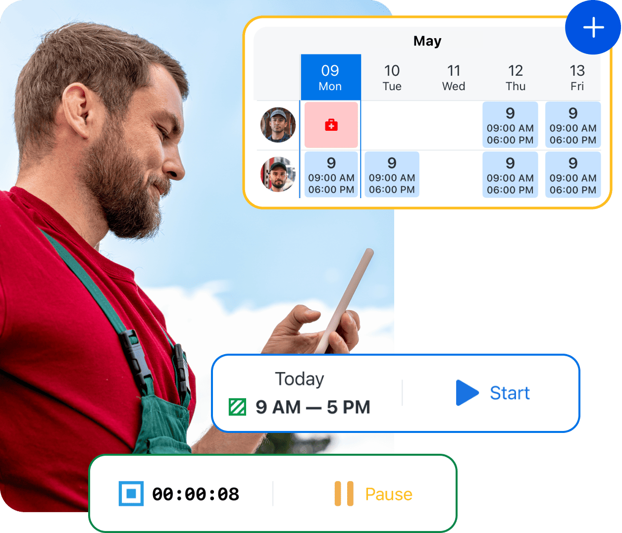Aplicaci&oacute;n para fichar la entrada y la salida