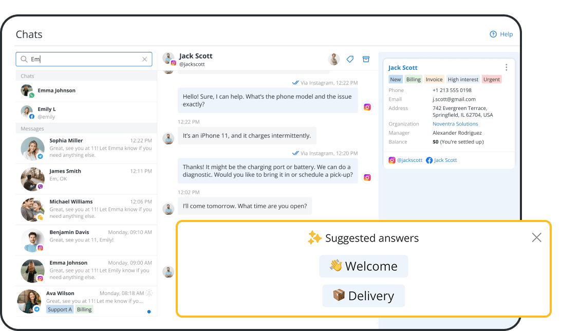 Smart Tools for Messaging and Social CRM: Templates, Tags & Filters Smart Tools for Messaging and Social CRM: Templates, Tags & Filters