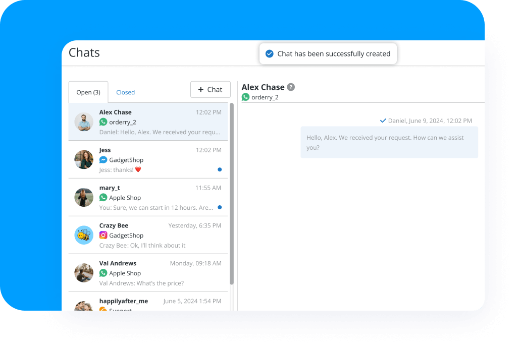 Control over messaging channels: be always in the know Control over messaging channels: be always in the know