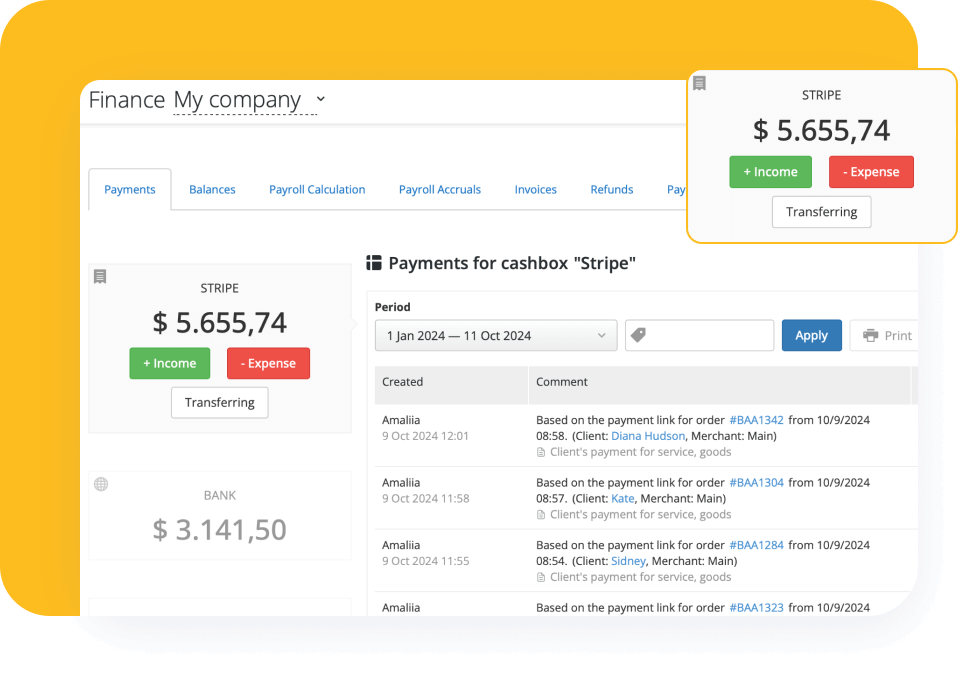 Income and Expenses Under Control