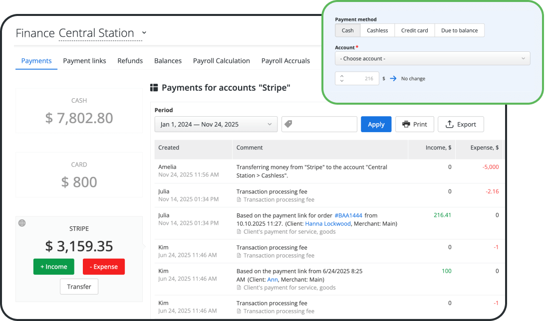 Haga seguimiento de los pagos presenciales con gesti&oacute;n inteligente del flujo de caja y de las cuentas