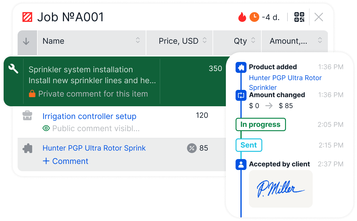 Crea un historial de servicios claro con el software de gesti&oacute;n de riego
