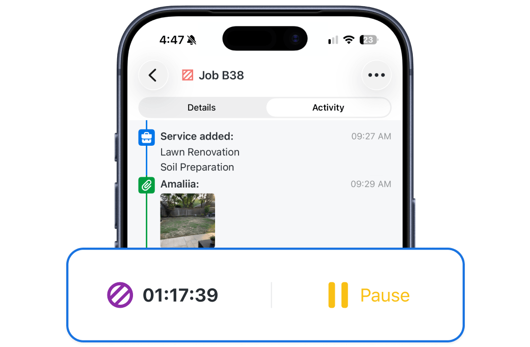 Comprueba las horas de los empleados con el software de control de horarios para paisajismo