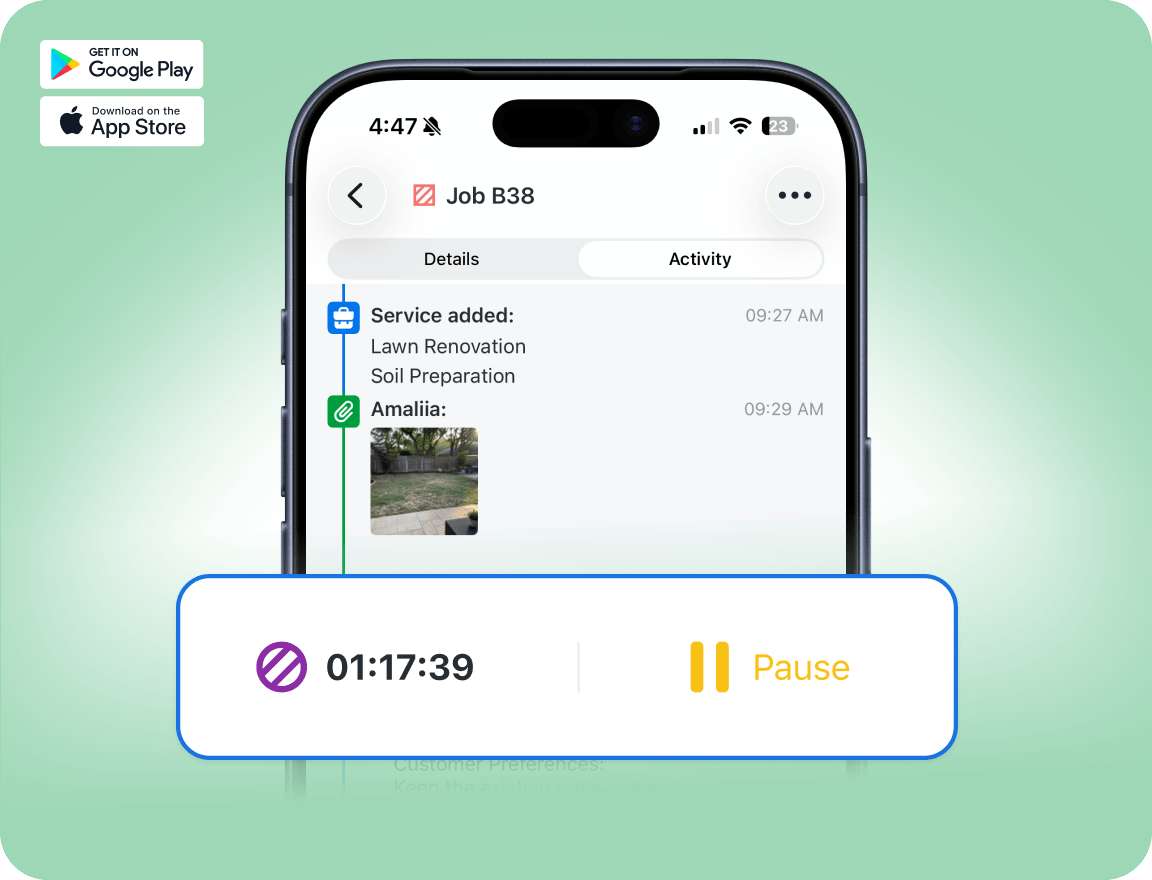 Comprueba las horas de los empleados con el software de control de horarios para paisajismo