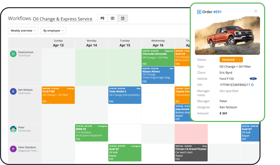 Oil Change Scheduling Software with Automated Reminders