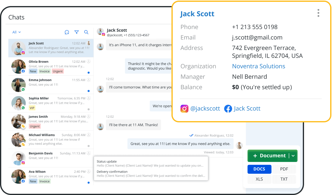 Connect with Customers and Share Payment Links from One Unified Inbox