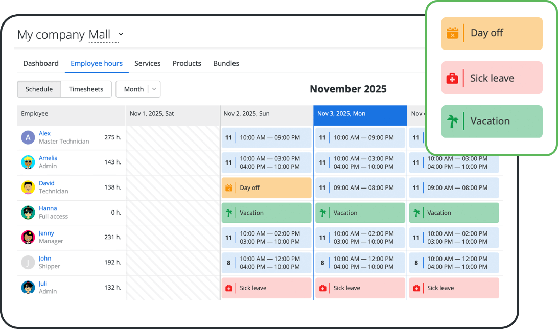 Smart Scheduling & Resource Planning