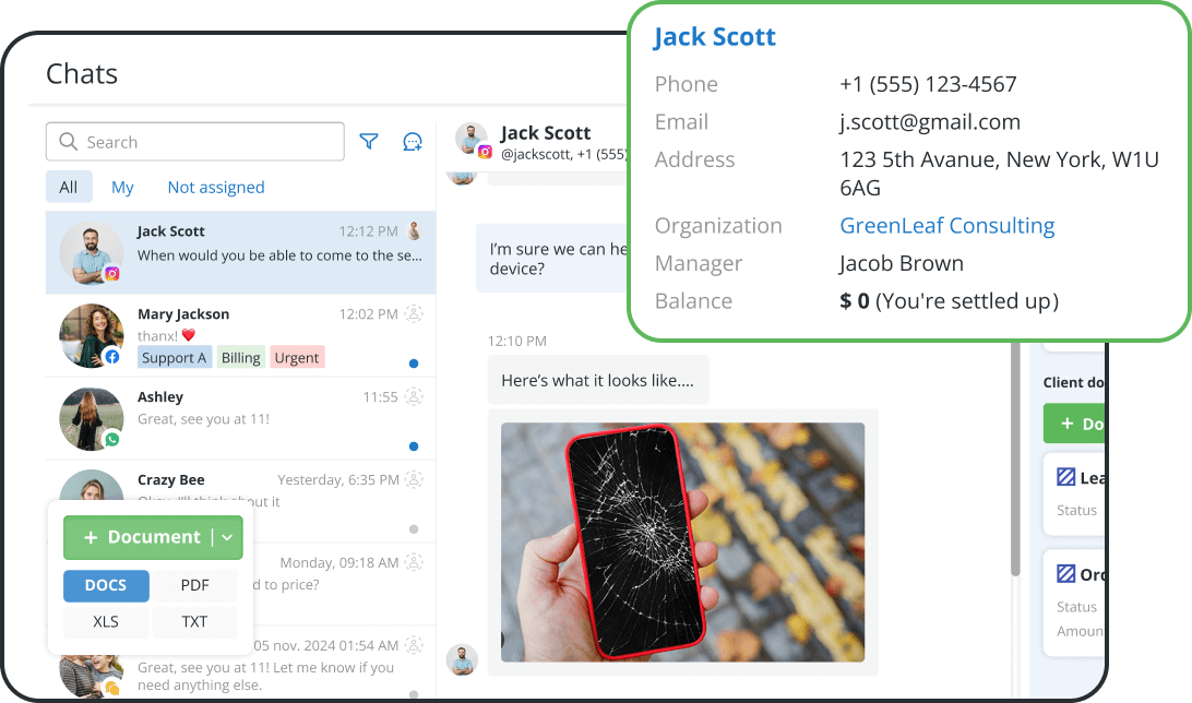 Phone Repair Shop Software with Built-In CRM and Messaging
