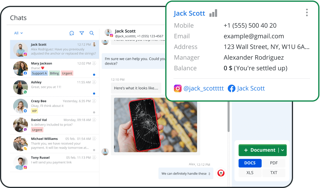 All Communication Channels in One Place