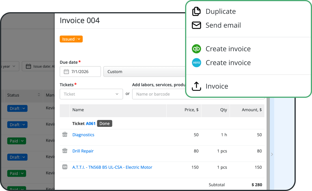 Build the Invoice from the Work Already Done