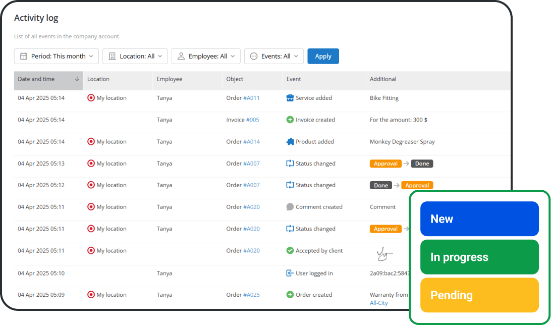 Realice un seguimiento de las &oacute;rdenes de compra en tiempo real