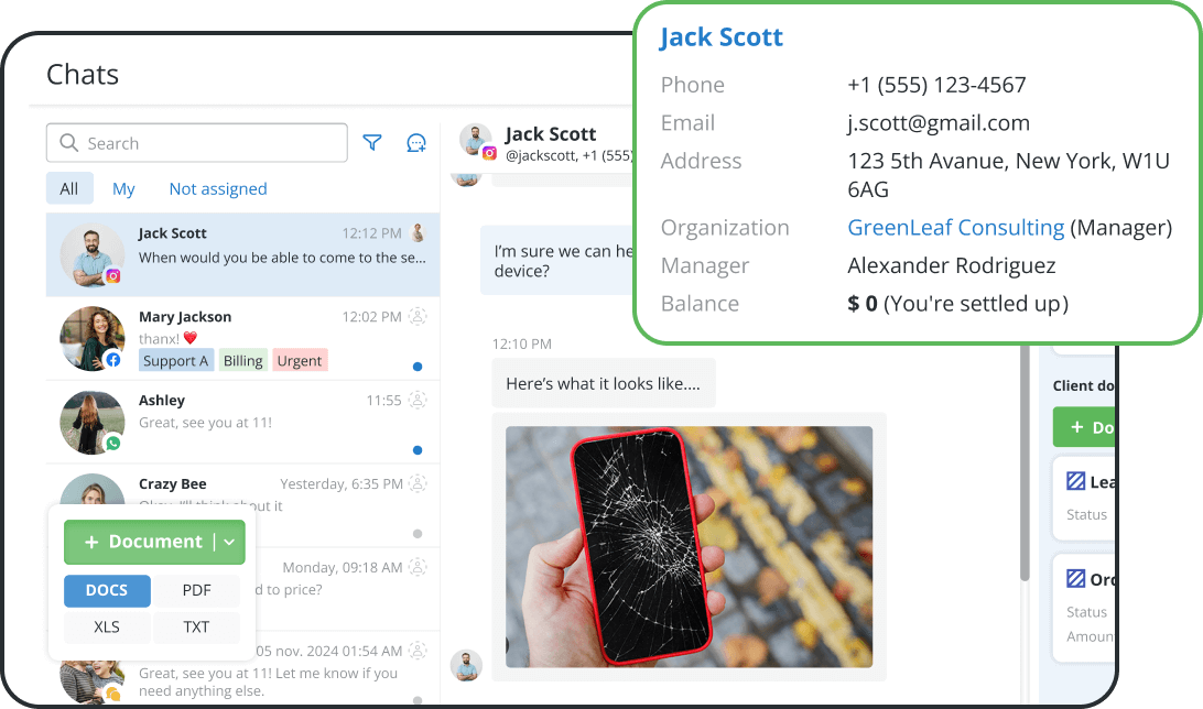 Automated SMS, Email, and WhatsApp Updates