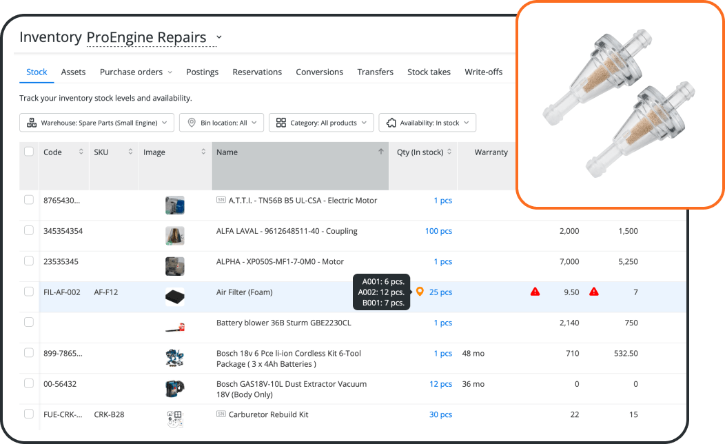 Keep Parts Ready with Small Engine Repair Inventory Software