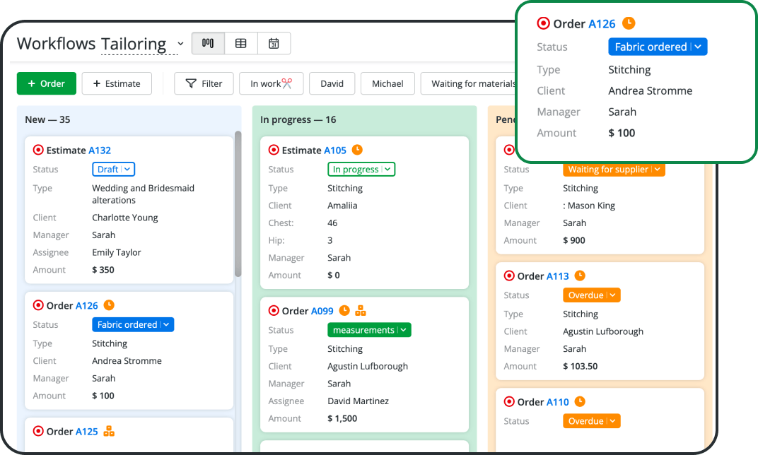 Organize Sewing Jobs with a Tailor Shop Management System
