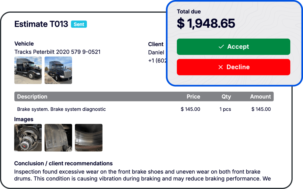 Use Truck Repair Shop Invoicing Software to Bill Completed Truck Jobs
