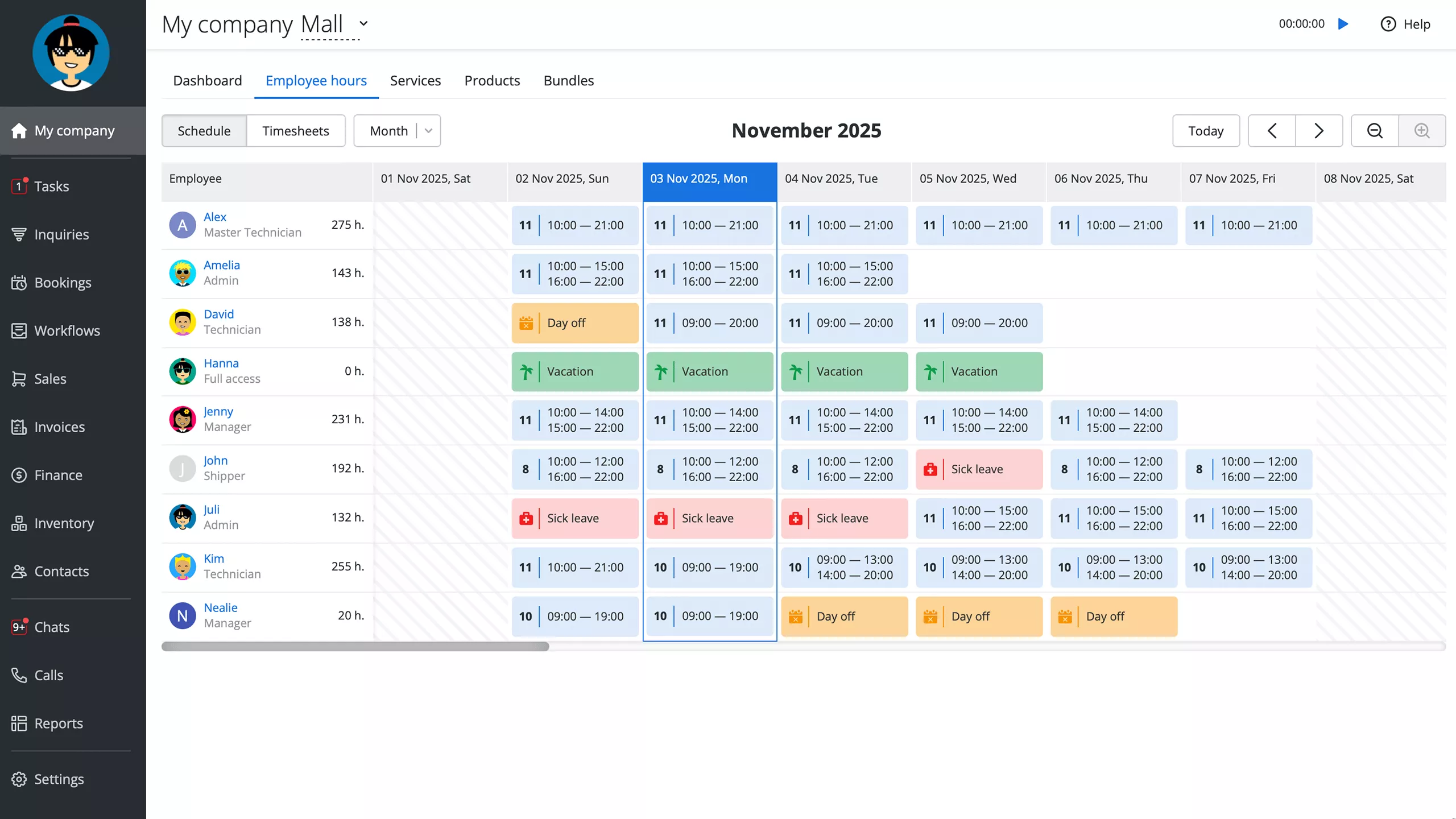 employee scheduling software